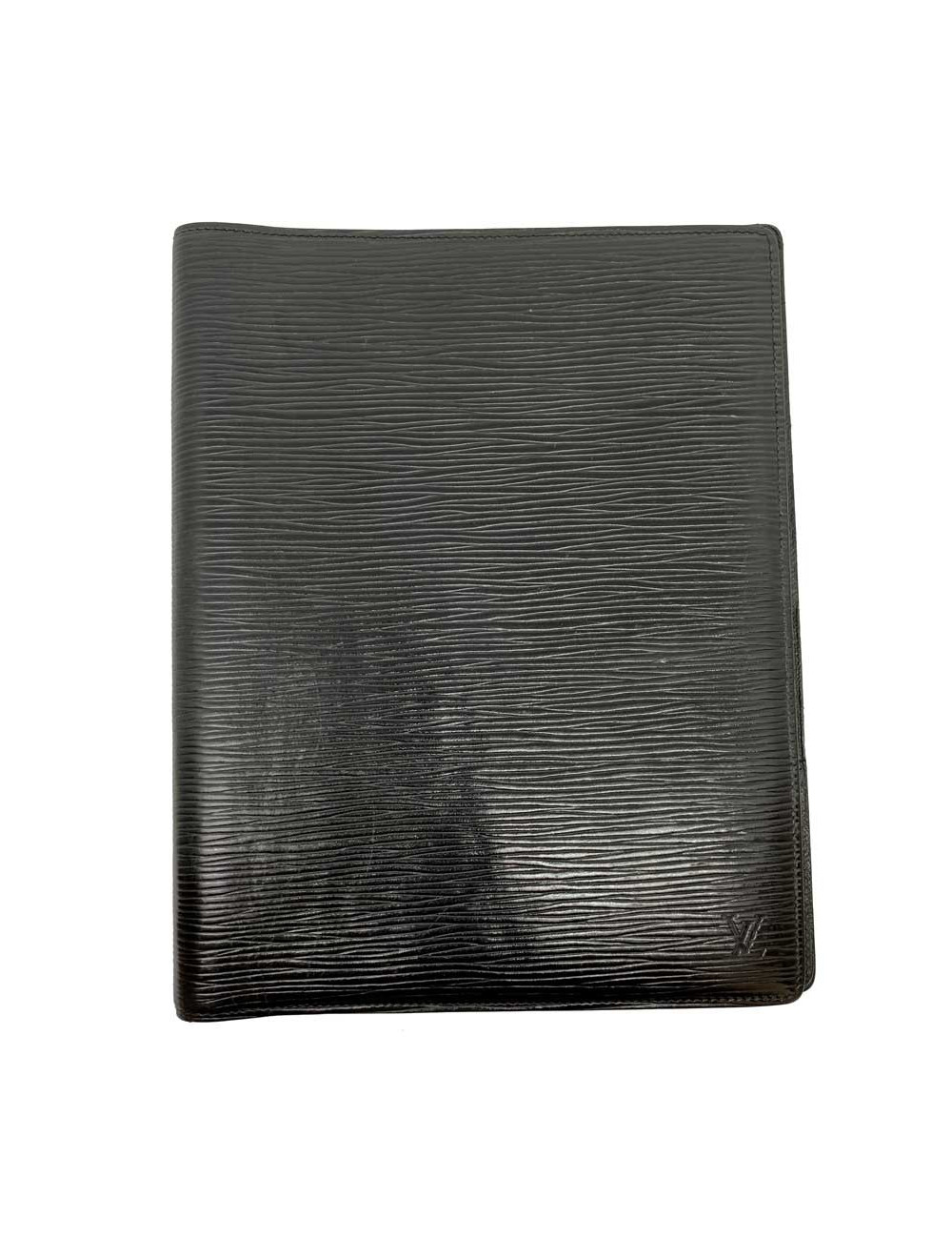 Porte agenda LOUIS VUITTON cuir epi noir