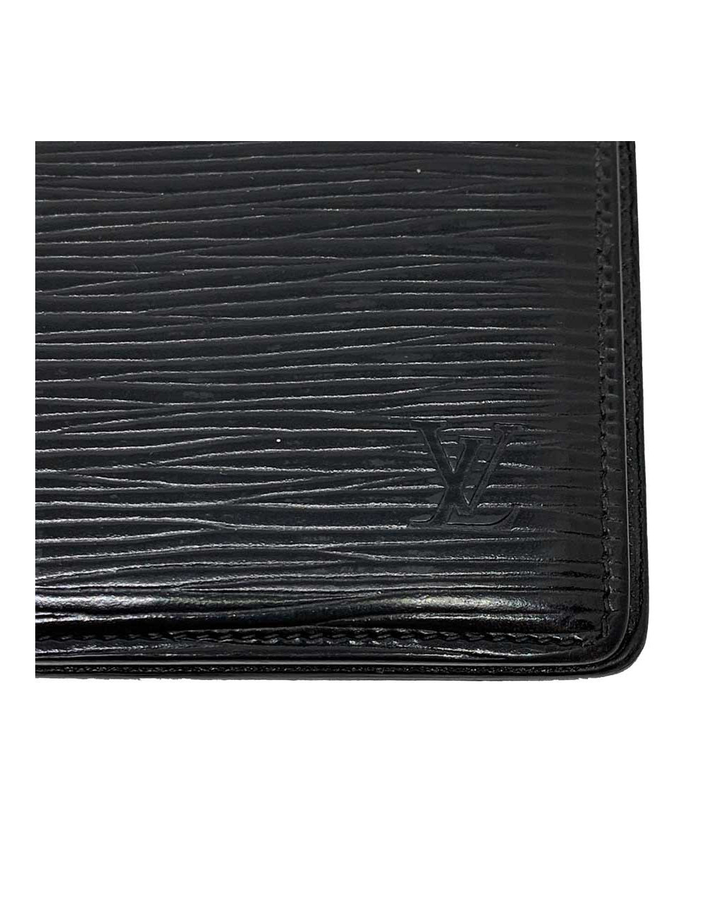Porte agenda LOUIS VUITTON cuir epi noir