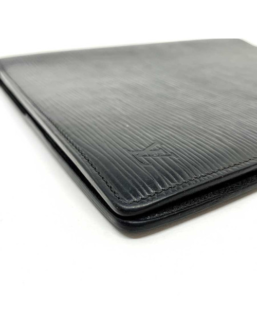 Porte agenda LOUIS VUITTON cuir epi noir