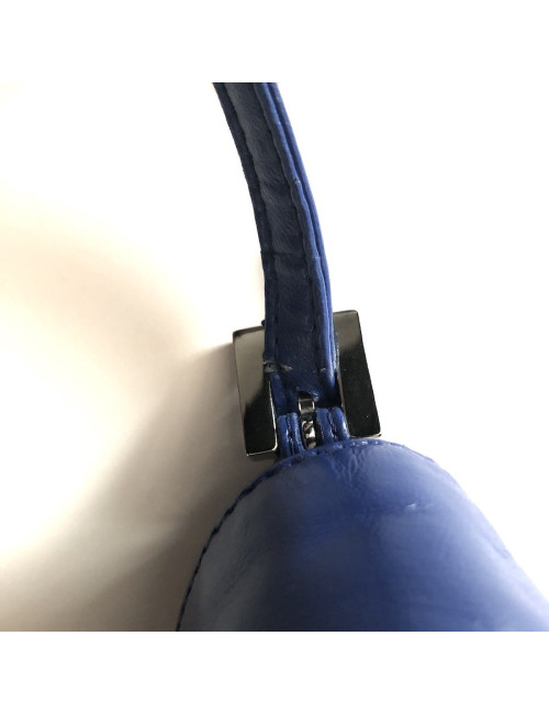  Sac FENDI cuir lisse bleu éléctrique