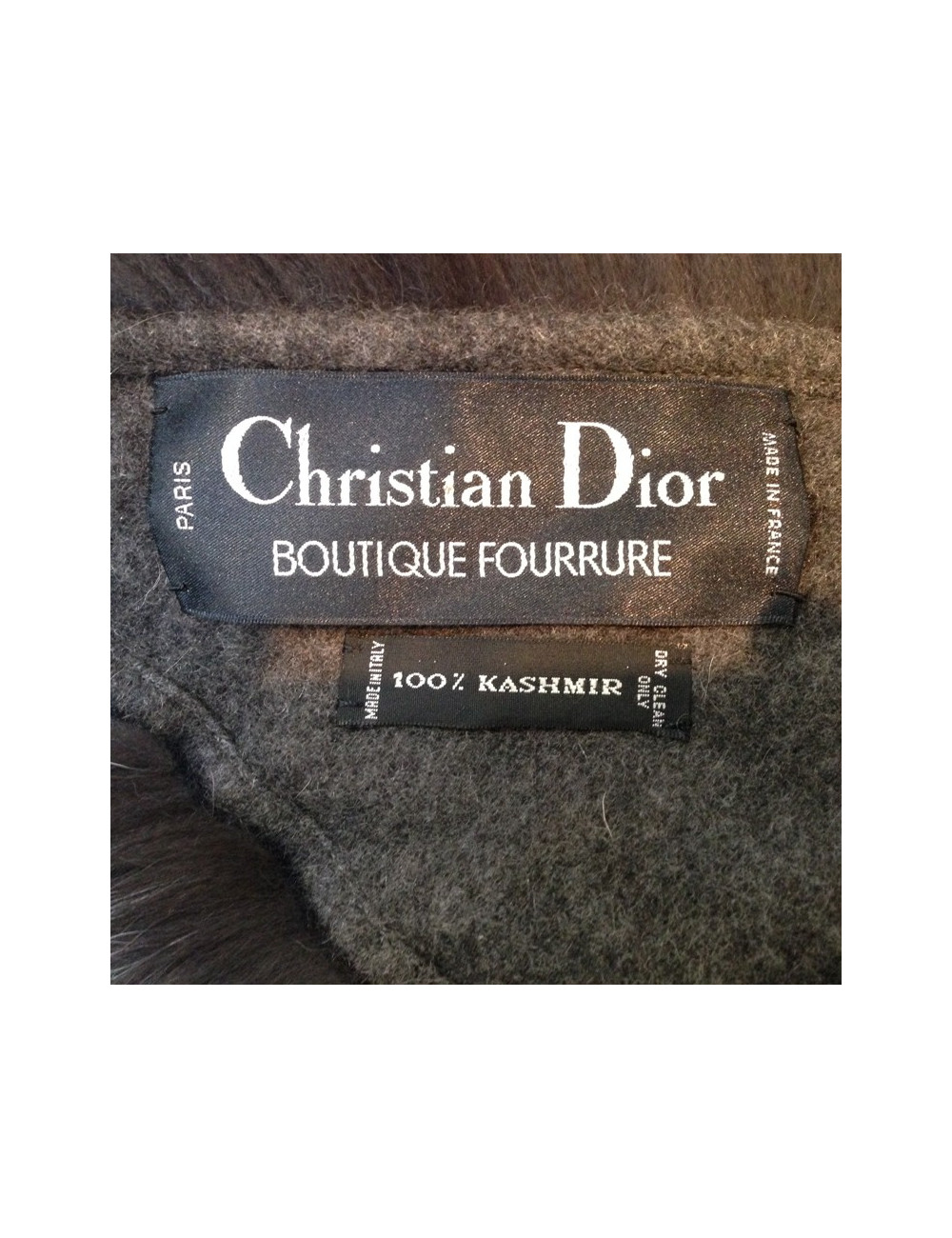 Etole CHRISTIAN DIOR COUTURE cachemire renard