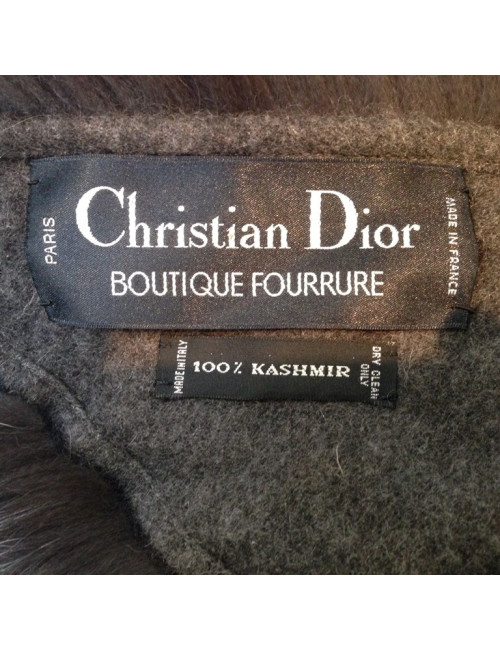 Etole CHRISTIAN DIOR COUTURE cachemire renard