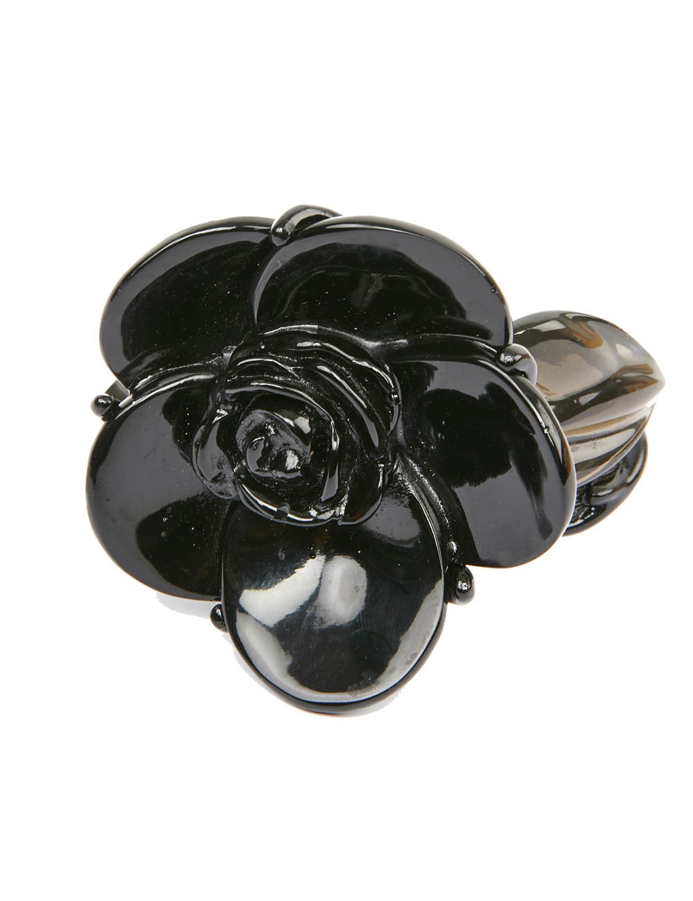 Bracelet OSCAR de la RENTA en acier et résine noir