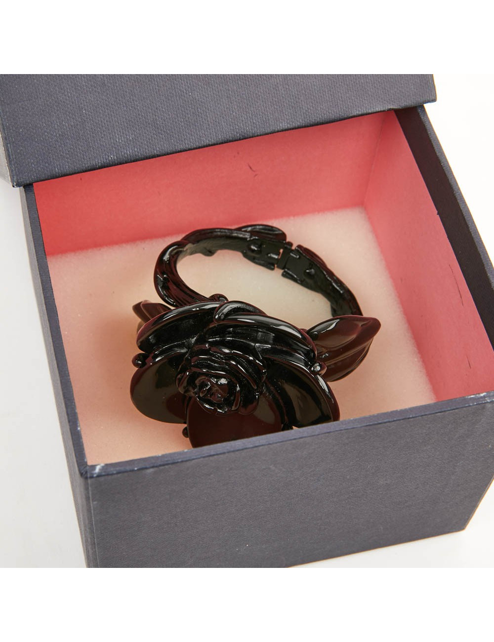 Bracelet OSCAR de la RENTA en acier et résine noir