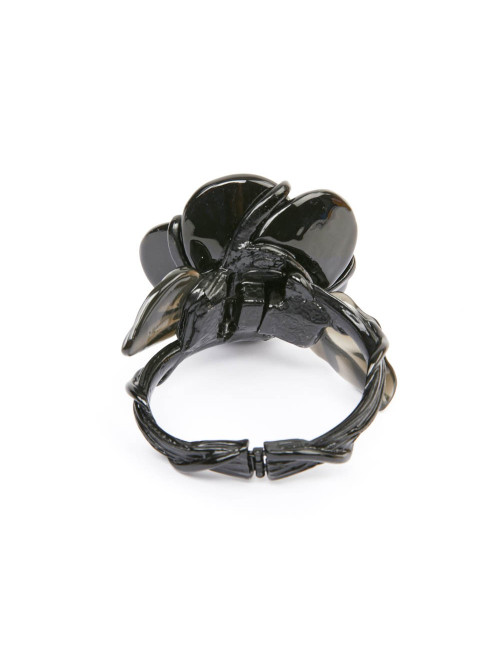 Bracelet OSCAR de la RENTA en acier et résine noir