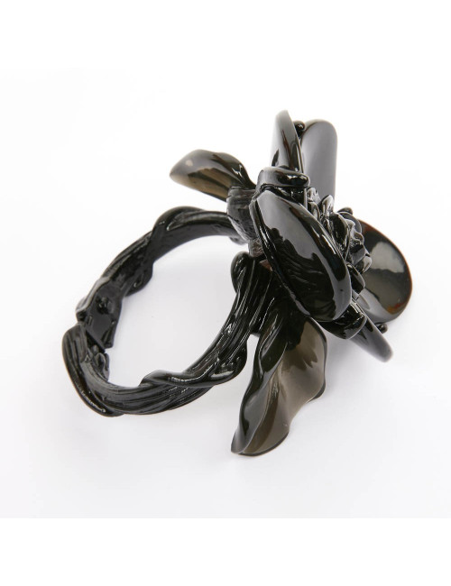 Bracelet OSCAR de la RENTA en acier et résine noir