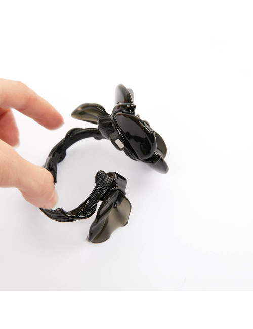 Bracelet OSCAR de la RENTA en acier et résine noir