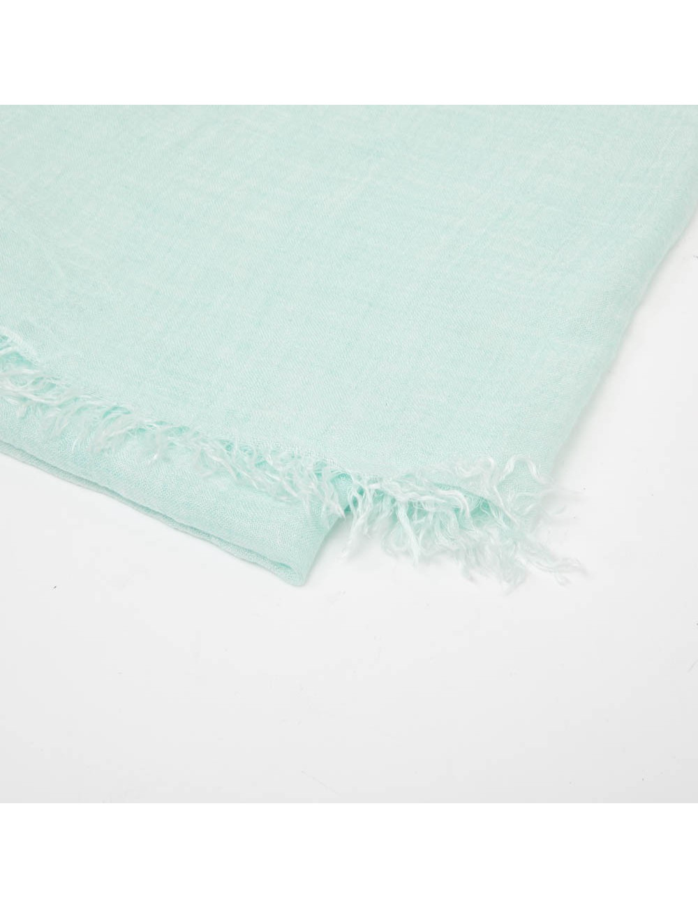 Paréo CHANEL  cachemire et soie vert d'eau 