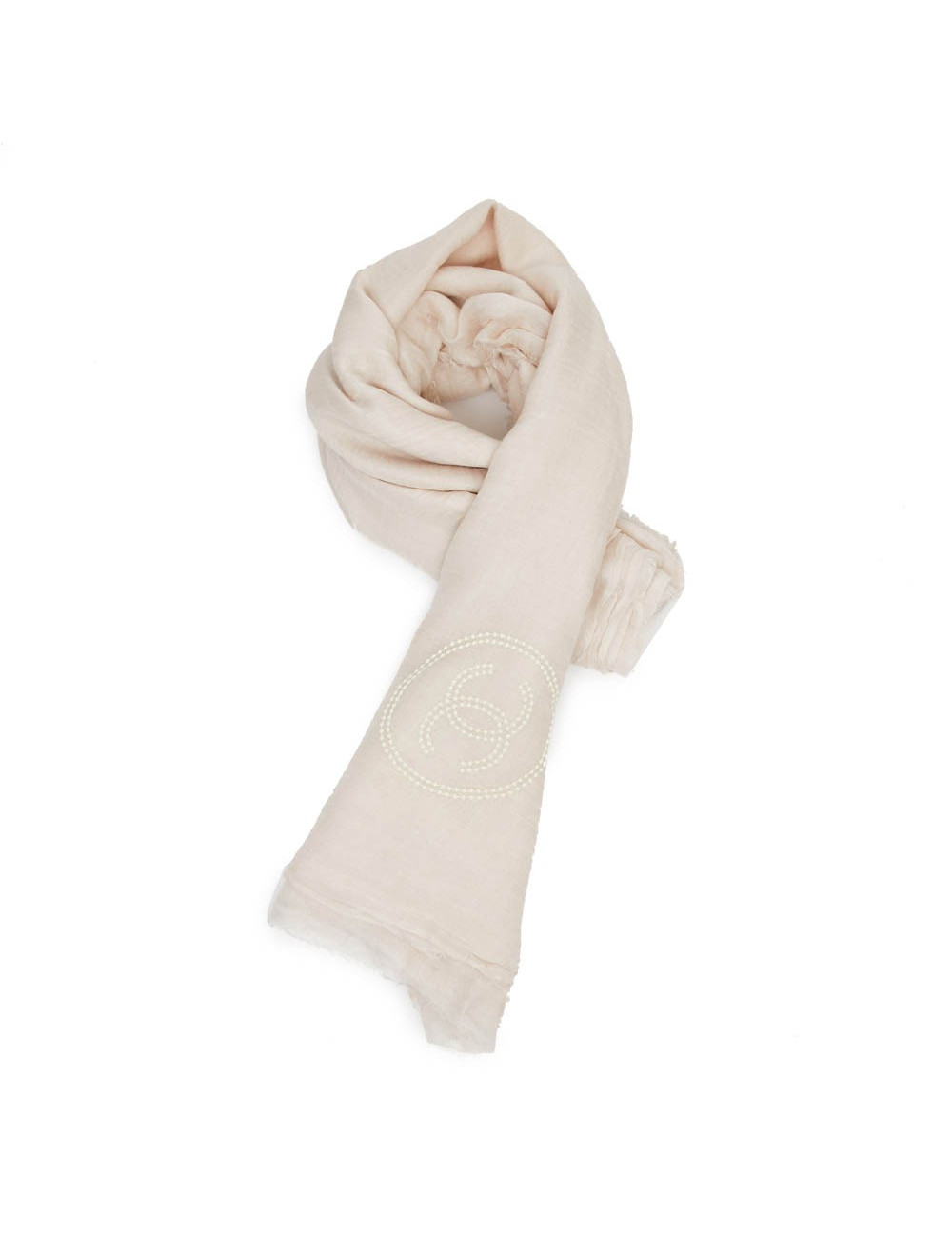 Châle rose pale CHANEL