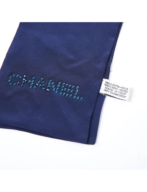 Twilly CHANEL soie bleue