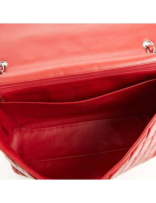 Sac Jumbo CHANEL cuir d'agneau rouge