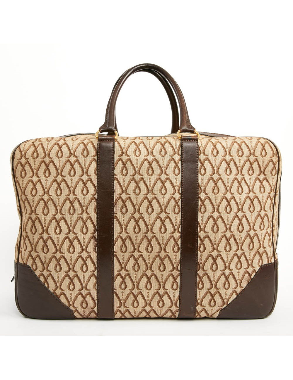 Cabas MORABITO toile et cuir Monogramme