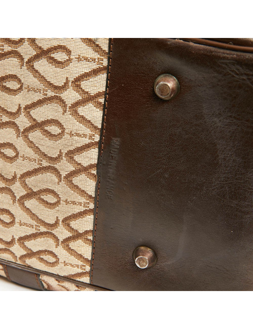 Cabas MORABITO toile et cuir Monogramme