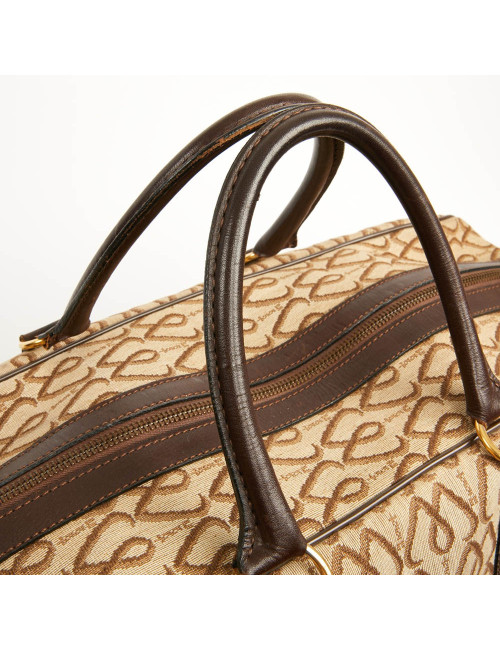 Cabas MORABITO toile et cuir Monogramme