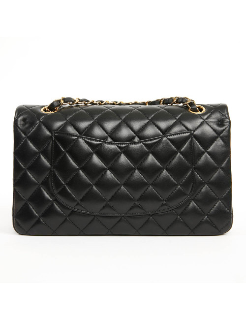 Timeless chanel cuir d'agneau noir 