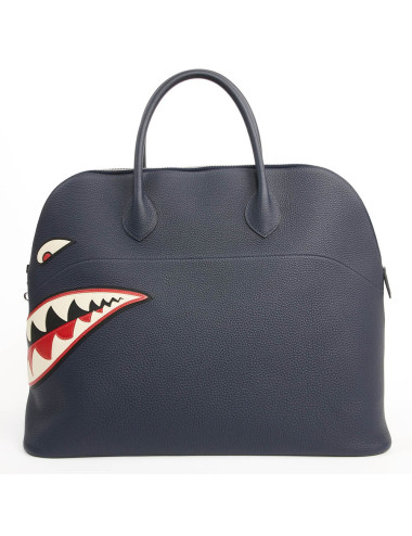 Bolide HERMES Shark togo bleu nuit 2