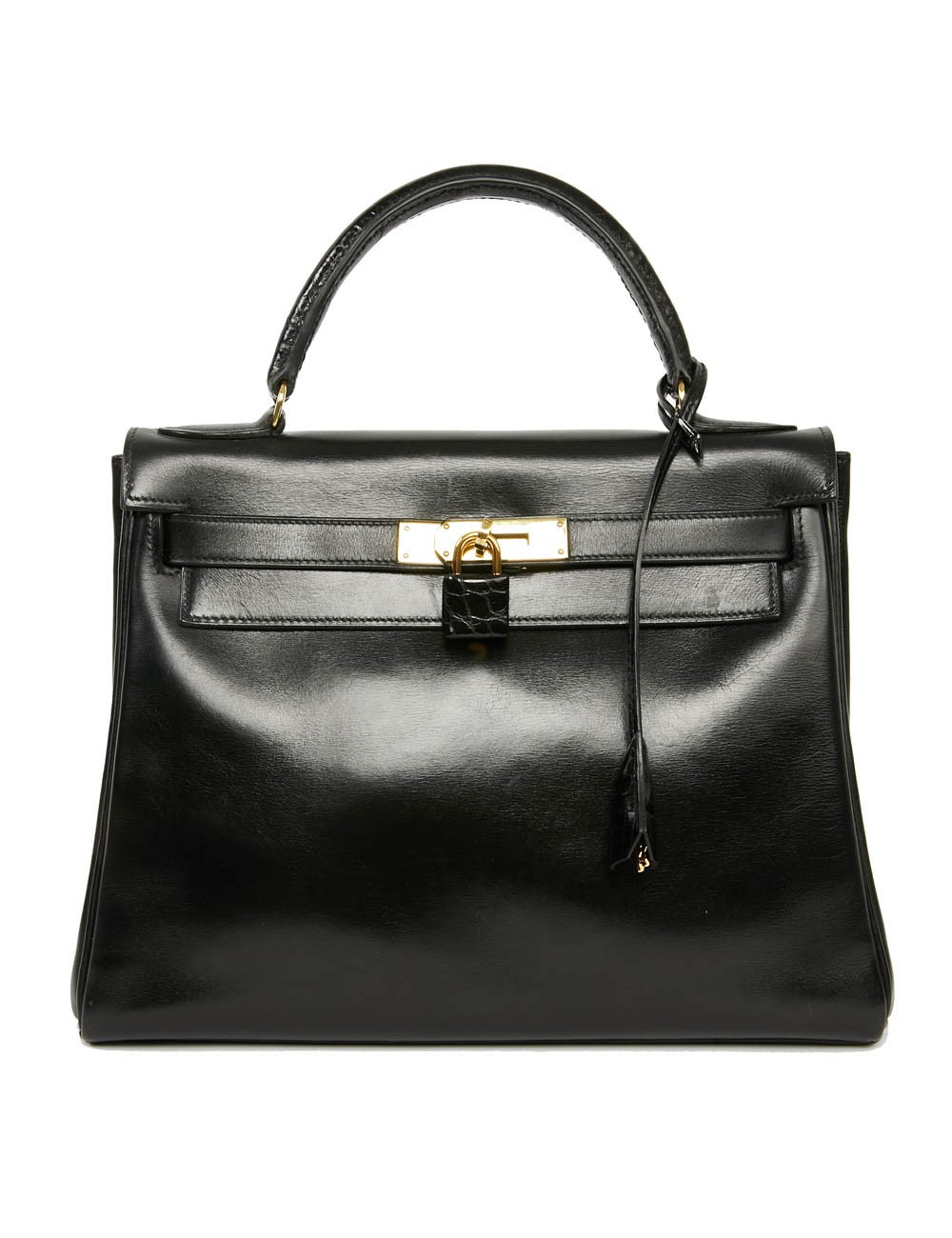 Kelly 32 HERMES cuir box et alligator