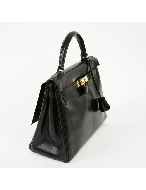 Kelly 32 HERMES cuir box et alligator
