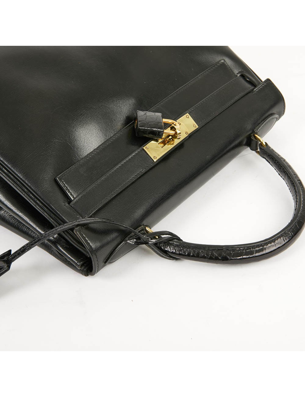 Kelly 32 HERMES cuir box et alligator