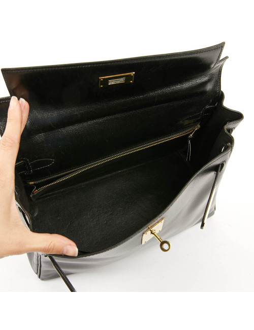 Kelly 32 HERMES cuir box et alligator