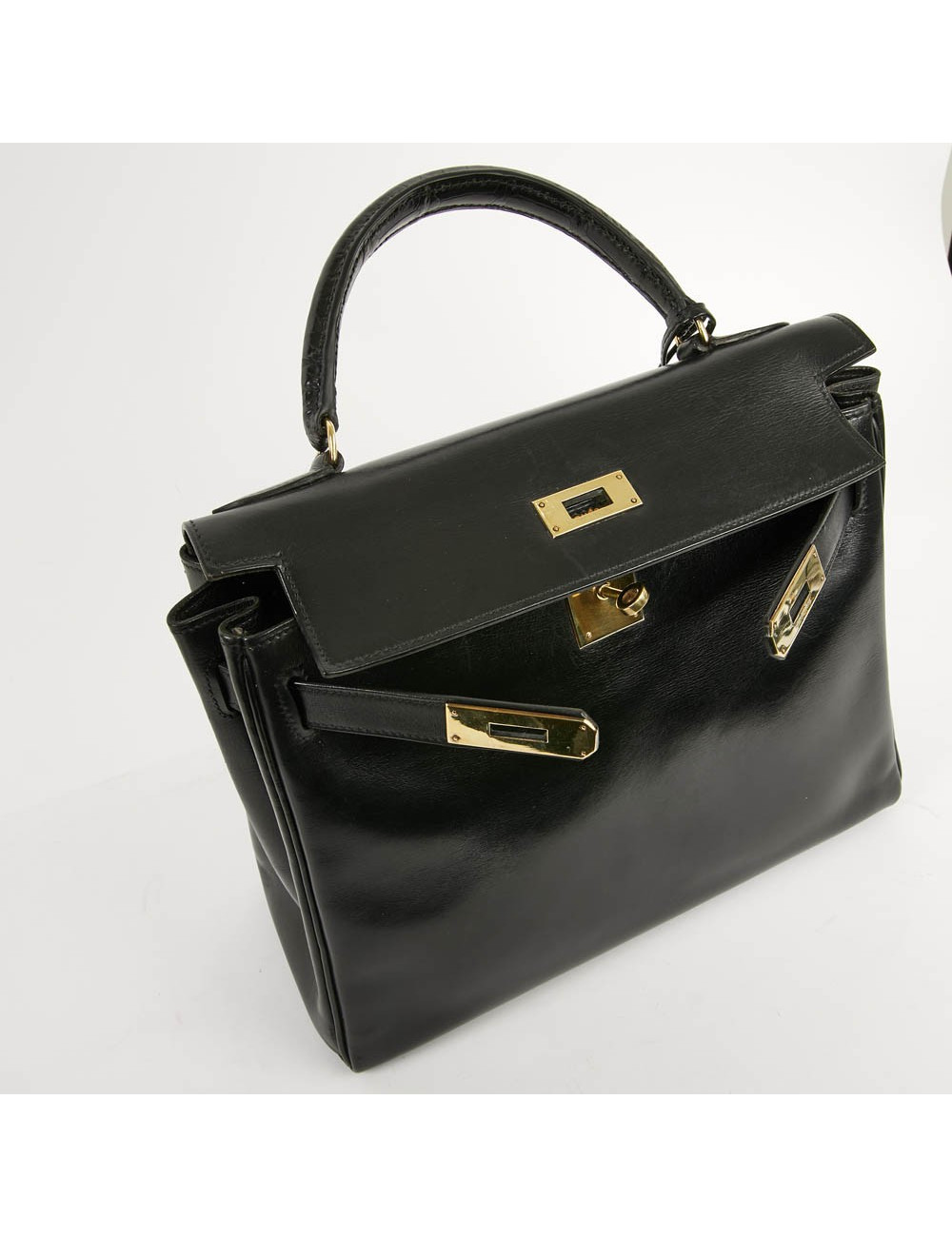 Kelly 32 HERMES cuir box et alligator