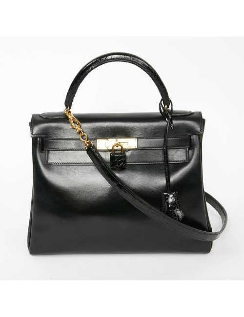 Kelly 32 HERMES cuir box et alligator