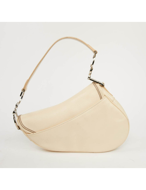 Sac DIOR Saddle cuir beige