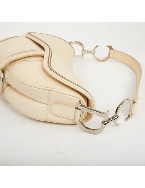 Sac DIOR Saddle cuir beige