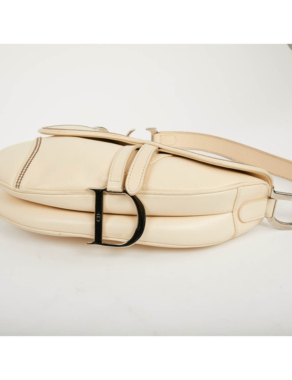 Sac DIOR Saddle cuir beige