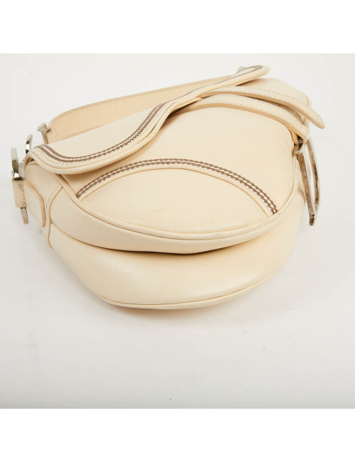 Sac DIOR Saddle cuir beige