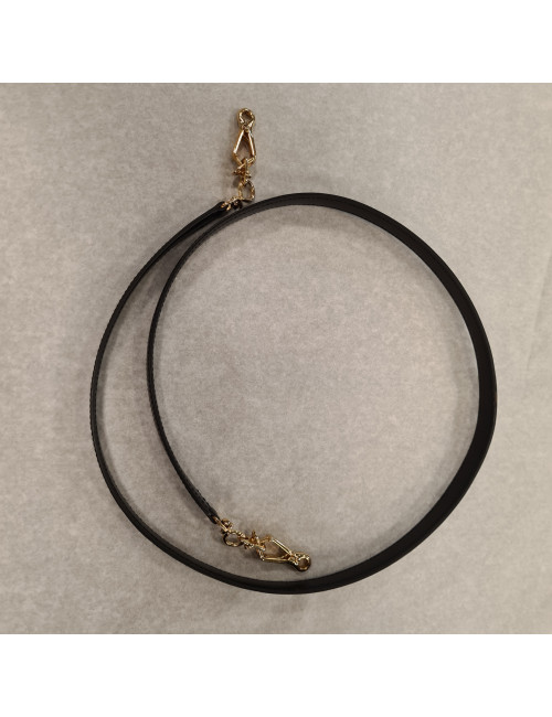 Bandoulière cuir noir
