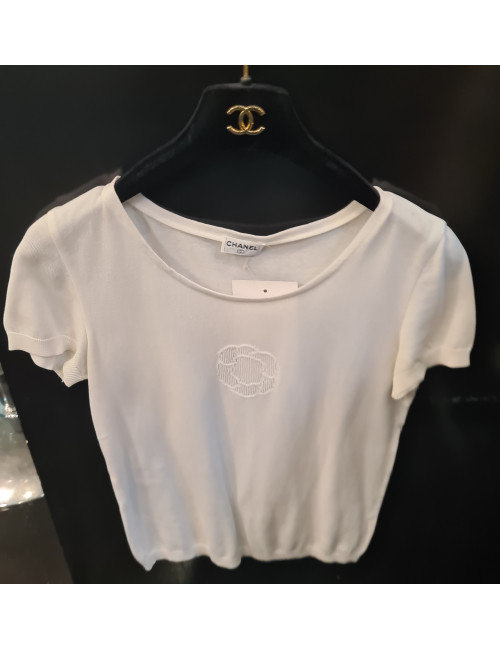 T-shirt CHANEL coton blanc