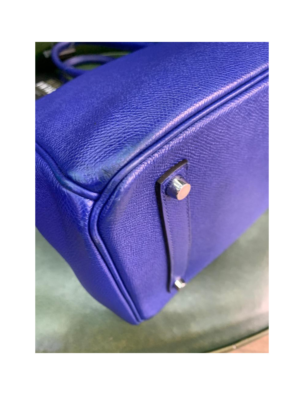 Birkin bleu électrique 35 HERMES cuir epsom