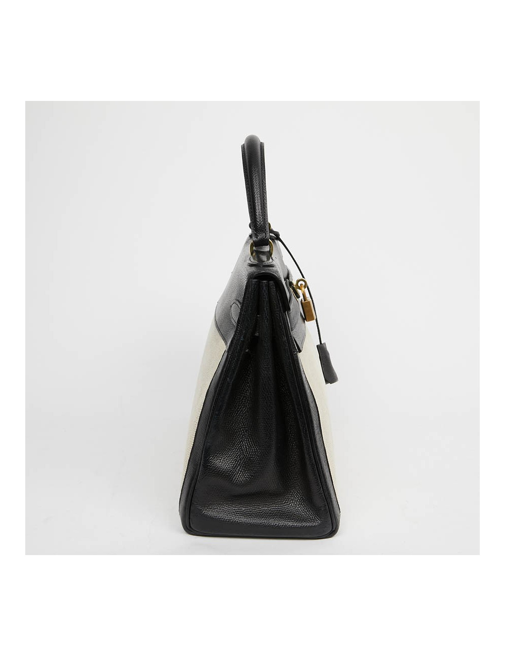Kelly 32 HERMES toile et cuir