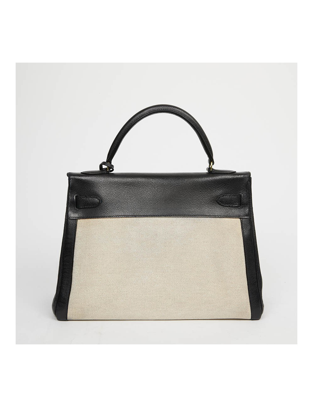 Kelly 32 HERMES toile et cuir