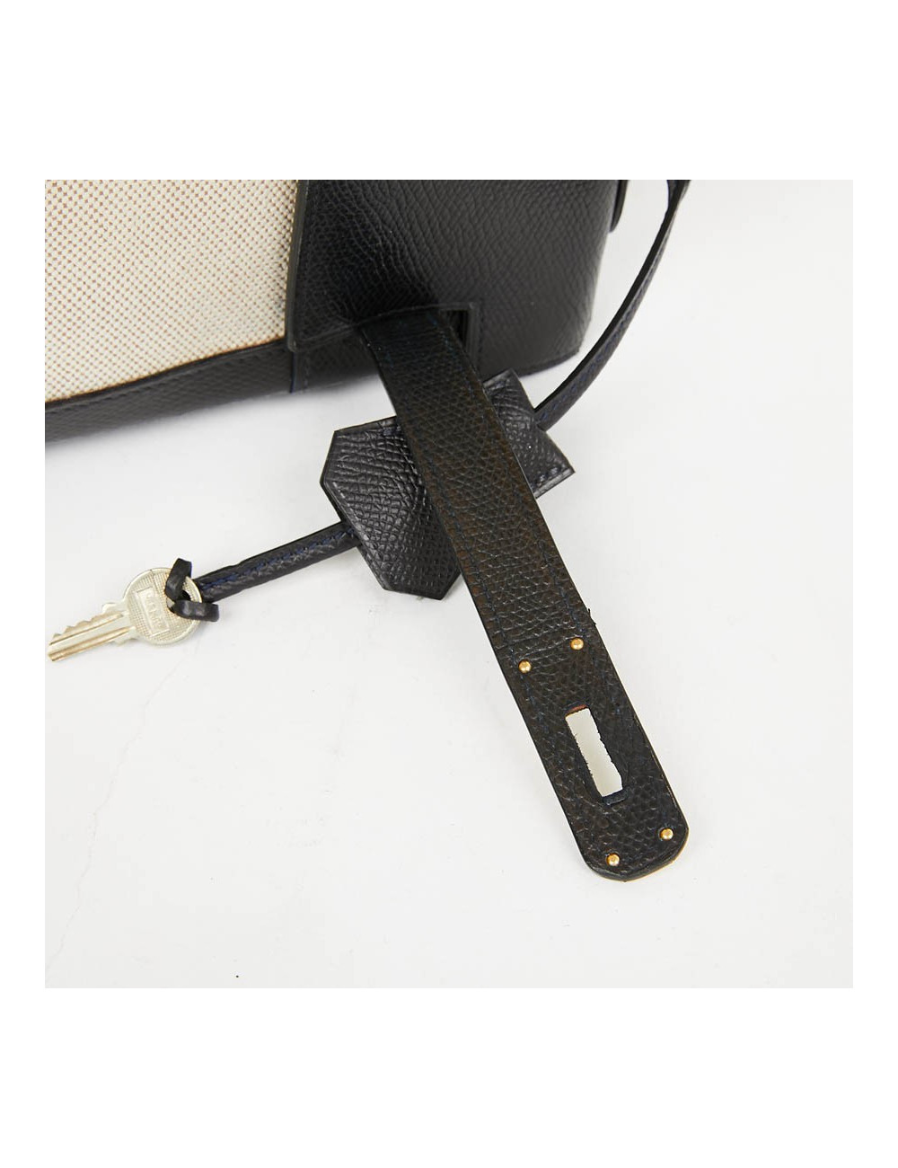Kelly 32 HERMES toile et cuir