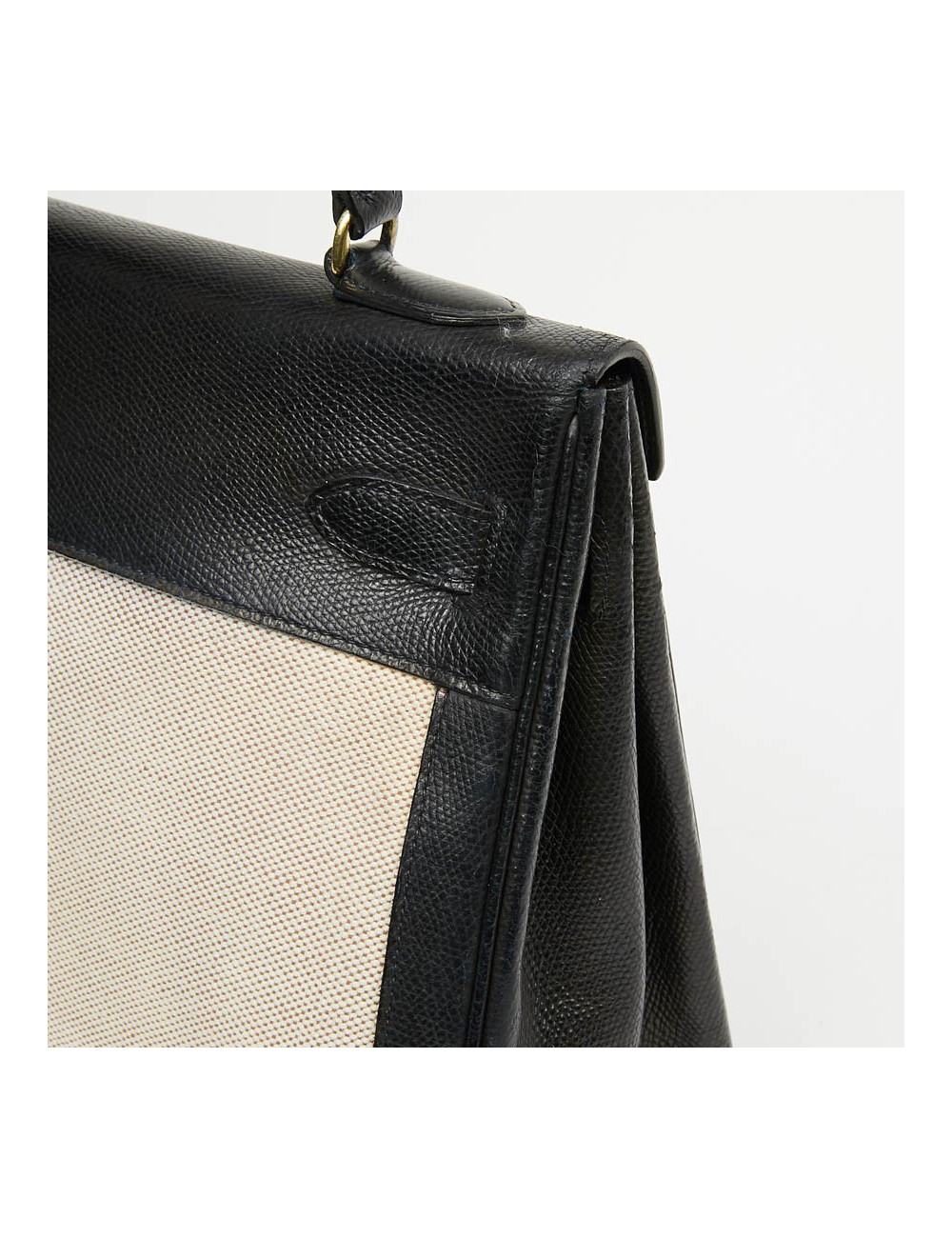 Kelly 32 HERMES toile et cuir