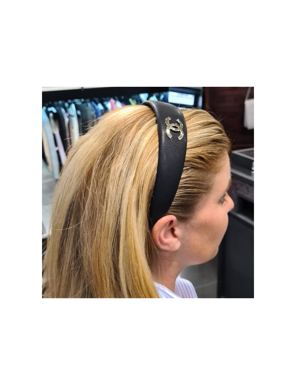 Serre tête CHANEL noir