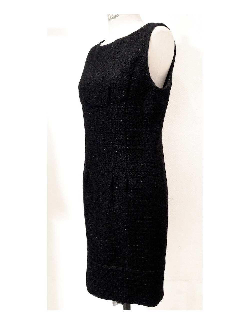 Tailleur avec robe CHANEL noir pailletée