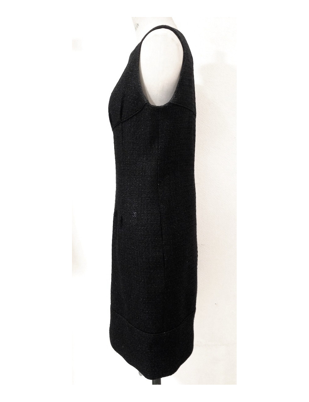 Tailleur avec robe CHANEL noir pailleté