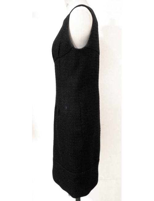 Tailleur avec robe CHANEL noir pailleté