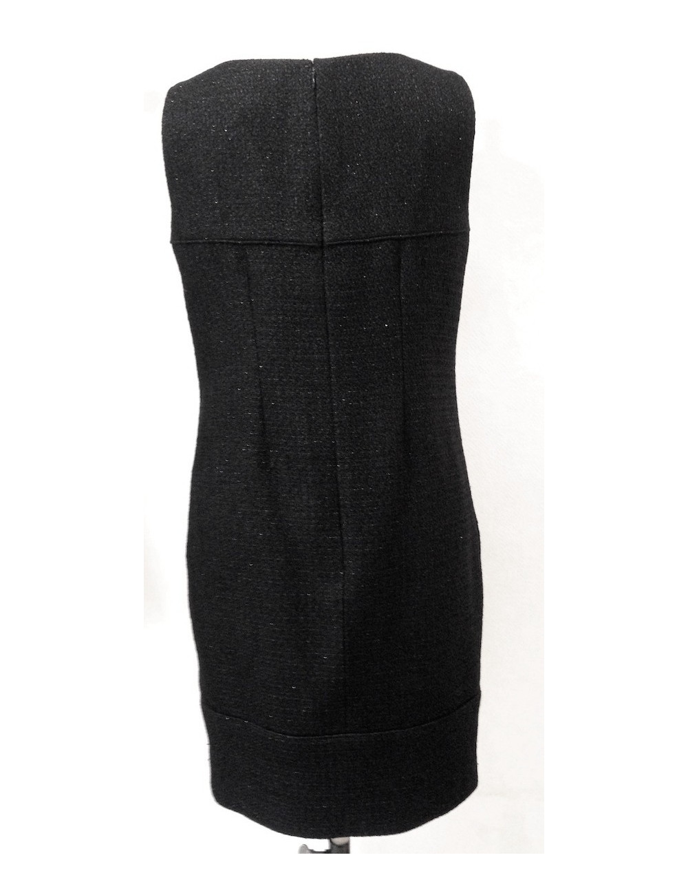 Tailleur avec robe CHANEL noir pailletée