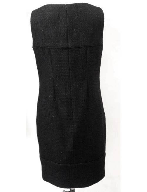 Tailleur avec robe CHANEL noir pailletée