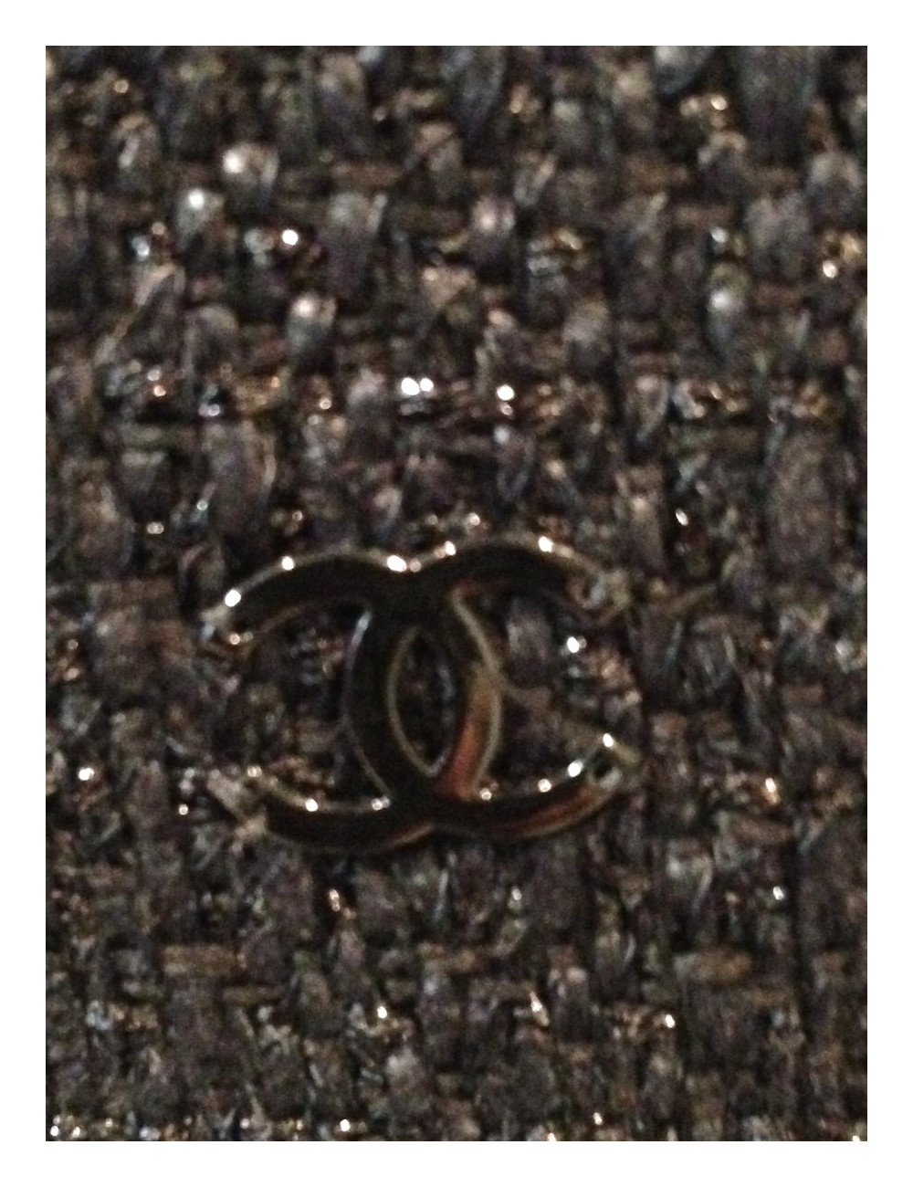 Tailleur avec robe CHANEL noir pailleté