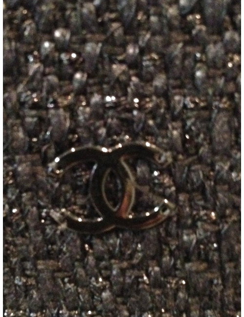 Tailleur avec robe CHANEL noir pailleté