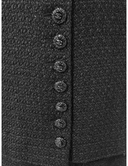 Tailleur avec robe CHANEL noir pailleté