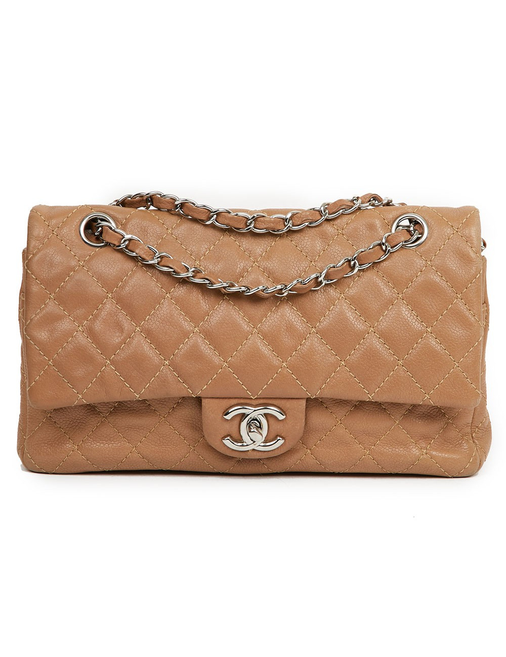 Sac Timeless CHANEL cuir de veau grainé gold