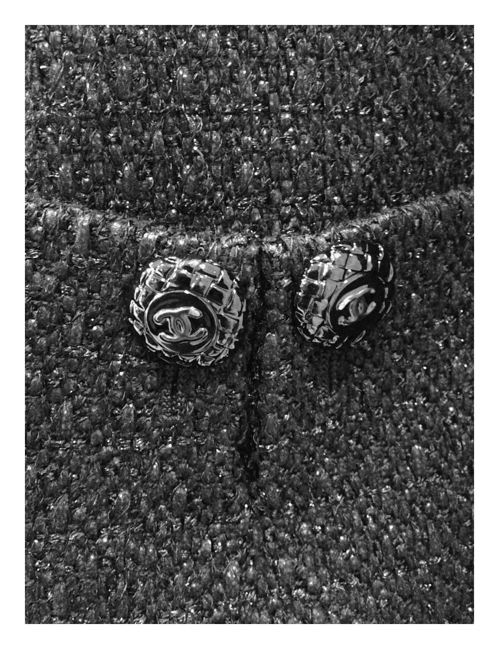 Tailleur avec robe CHANEL noir pailleté