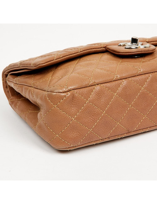 Sac Timeless CHANEL cuir de veau grainé gold