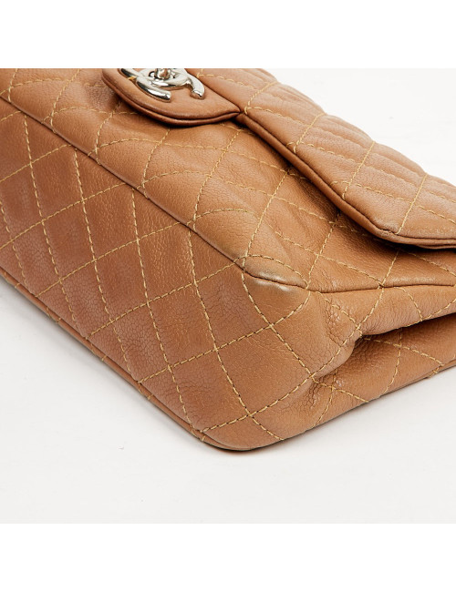 Sac Timeless CHANEL cuir de veau grainé gold